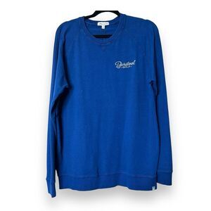Peter Millar Mens M Barstool‎ Sports Golf Blue Pullover Crewneck